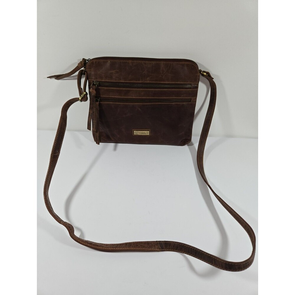 Valenchi Genuine  Leather‎ Crossbody Handbag Shoulder Bag Vintage Look